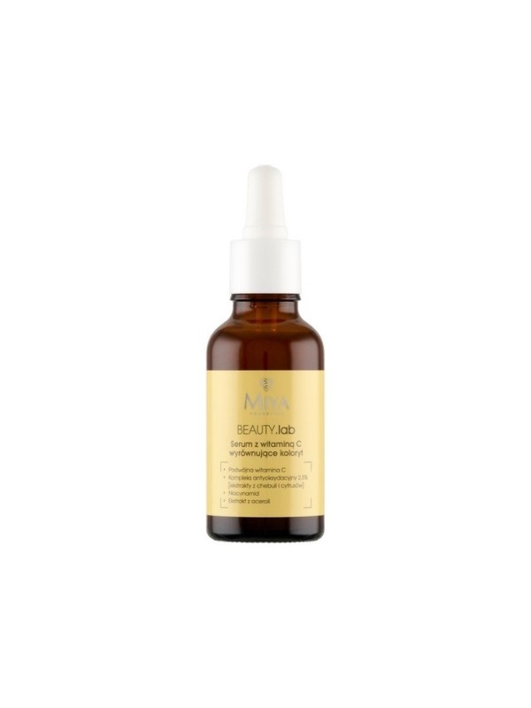 Miya Beauty Lab serum met vitamine C egaliseert de huidtint 30 ml