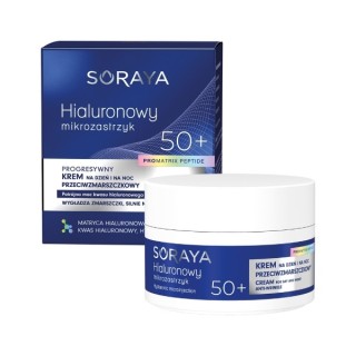 Soraya Hyaluron micro-injectie Progressieve antirimpelcrème 50+ voor dag en nacht, hyaluronzuur en nutripeptiden 50