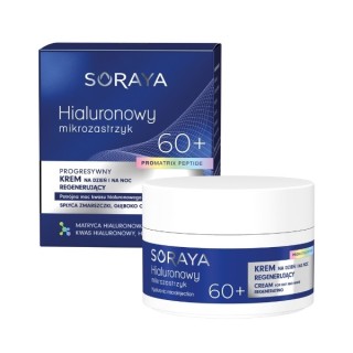 Soraya Hyaluronic Mikroinjektion Progressive regenerierende Creme 60+ für Tag und Nacht, Hyaluronsäure und Signalpeptid 50 ml