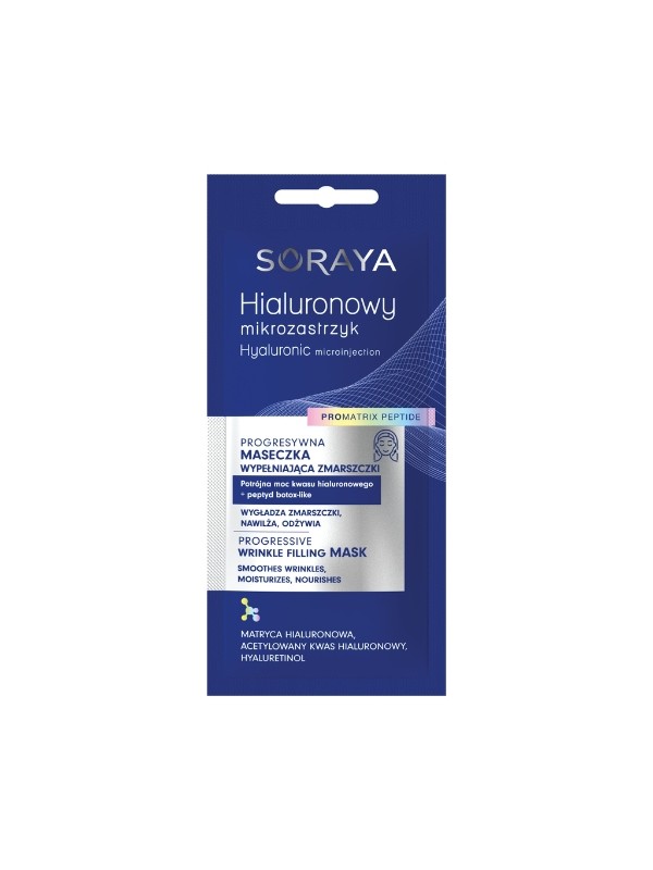 Soraya Hyaluronic Mikroinjektion Progressive Maske zum Auffüllen von Falten, Hyaluronsäure und Botox-Peptid – wie 8 ml