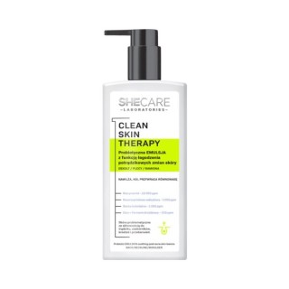 SheCare Clean Skin Therapy Probiotische Körperemulsion mit der Funktion, Hautläsionen nach Akne zu lindern, 225 ml