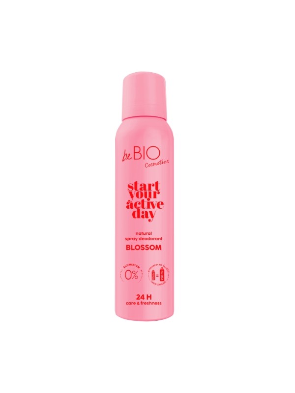 BeBio Start your active day Naturalny dezodorant w sprayu Blossom 125 ml