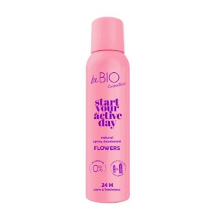 BeBio Start je actieve dag Natuurlijke spraydeodorant Bloemen 125 ml