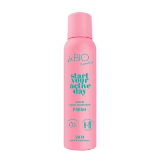 BeBio Start je actieve dag Natuurlijke deodorantspray Fresh 125 ml