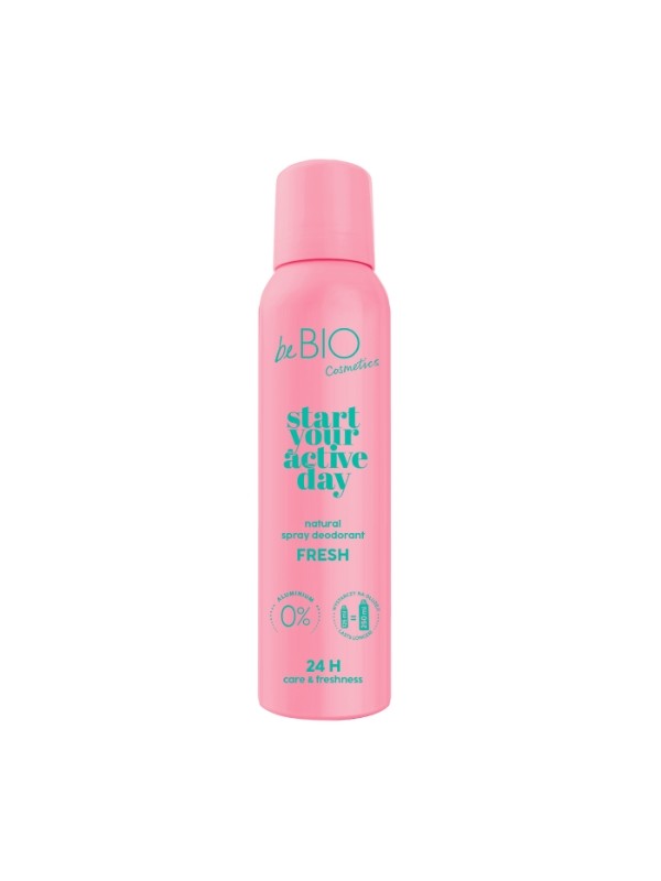 BeBio Start your active day Natural deodorant spray Fresh 125 ml