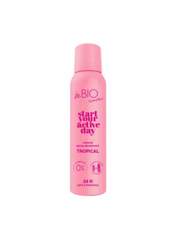 BeBio Start your active day Natural deodorant spray Tropical 125 ml