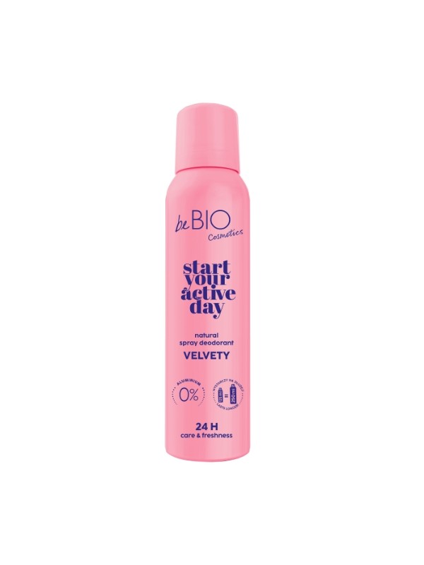 BeBio Start je actieve dag Natuurlijke deodorantspray Velvety 125 ml