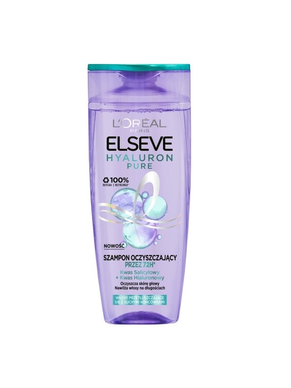 L'oreal Elseve Hyaluron Pure Hoofdhuidreinigingsshampoo 400 ml