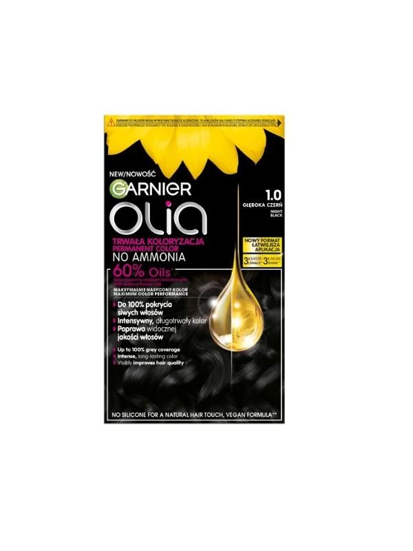 Фарба для волосся Garnier Olia /1.0/ Night Black