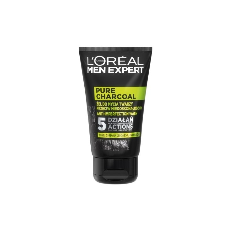 L'oreal Men Expert żel do mycia twarzy przeciw niedoskonałościom Pure Charcoal 100 ml