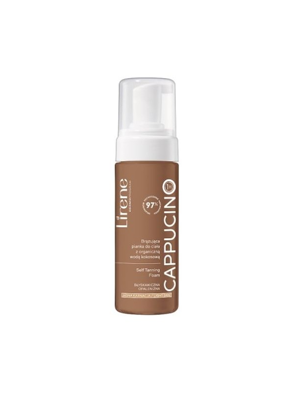 Lirene Self Tanning Tanning Body Foam with Organic Coconut Water Cappucino 150 ml