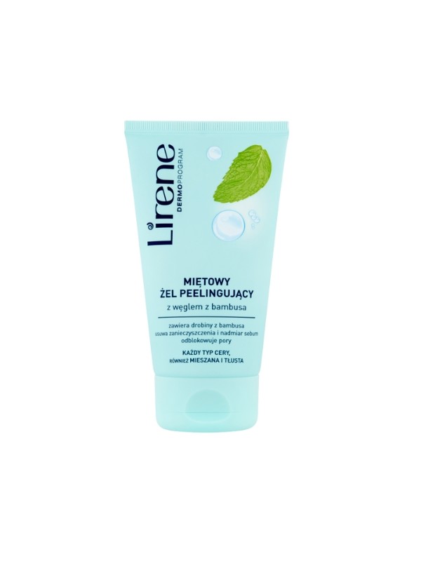 Lirene Mint Peeling Gel mit Bambuskohle 150 ml