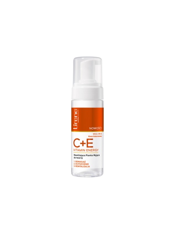 Lirene C+E Vitamin Energy Feuchtigkeitsspendender Gesichtsreinigungsschaum 150 ml