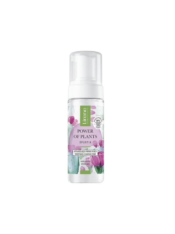 Lirene Power of Plants glättender Gesichtsreinigungsschaum Kaktusfeige 150 ml