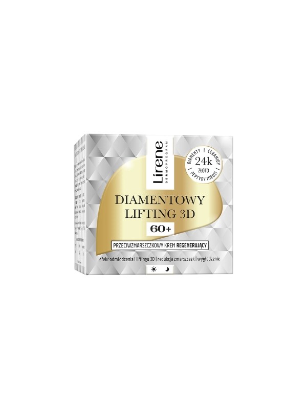 Lirene Diamond Lifitng 3D Регенеруючий крем проти зморшок 60+ 50 мл