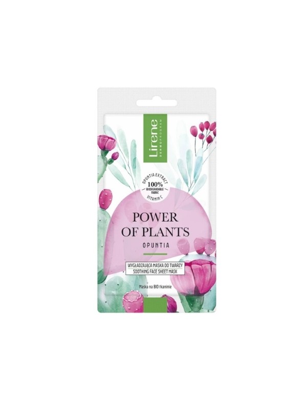 Маска для обличчя Lirene Power of Plants Smoothing Face Mask Опунція 17 г