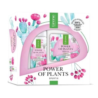 Lirene Power Of Plants Geschenkset Kaktusfeigen-Gesichtscreme 50 ml + Reinigungsschaum 150 ml