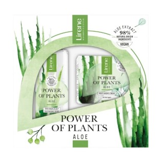 Lirene Power Of Plants Geschenkset Aloe Gesichtscreme 50 ml + Gesichtswasser 200 ml