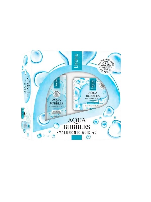 Lirene Aqua Bubbles Geschenkset Gesichtscreme + Gesichtswasser 200 ml