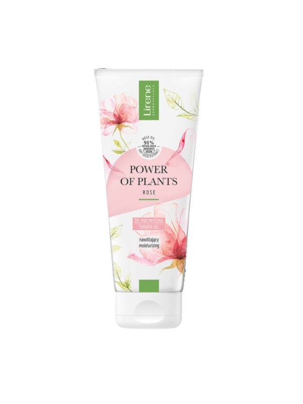 Lirene Power of Plants Feuchtigkeitsspendendes Rosenduschgel 200 ml