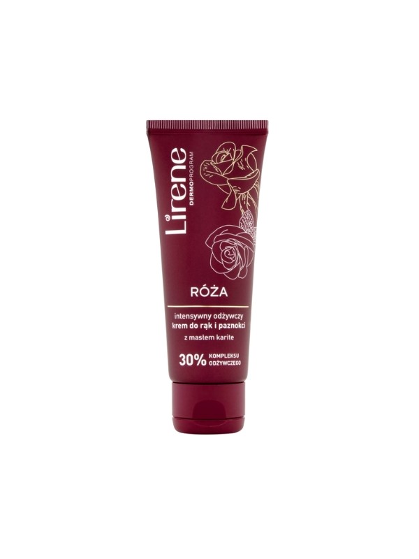 Lirene Intensively Nourishing Hand and Nail Cream Rose 75 ml