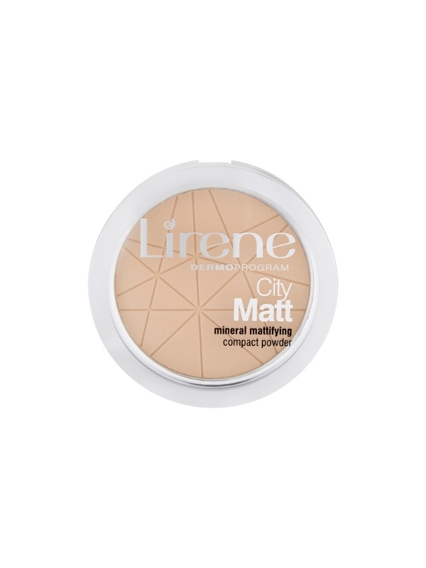 Lirene City Matt Mineral Mattifying Compact Powder mineralny puder matujący 01 Transparentny 9 g