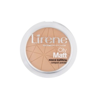 Lirene City Matt Mineral Mattifying Compact Powder mineralny puder matujący 02 Naturalny 9 g