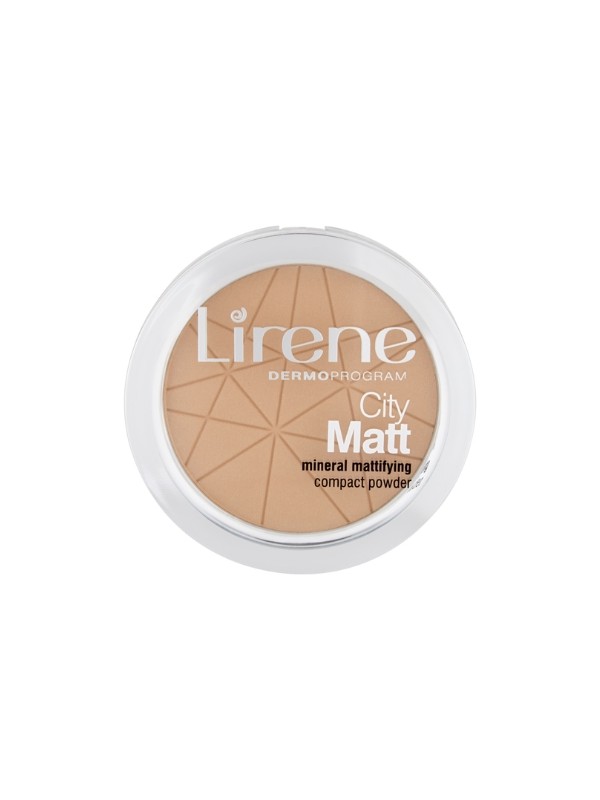 Матова мінеральна компактна пудра Lirene City Matt 03 Beige 9 г