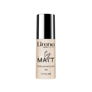 Lirene City Matt Mattifiërende en verzachtende gezichtsvloeistof /208/ Toffee 30 ml