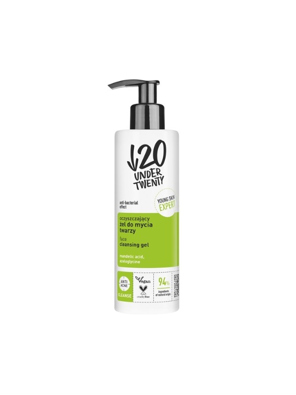 Under Twenty Anti Acne Cleansing Face Wash Gel 190 ml