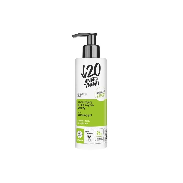 Under Twenty Anti Acne oczyszczający żel do mycia twarzy 190 ml