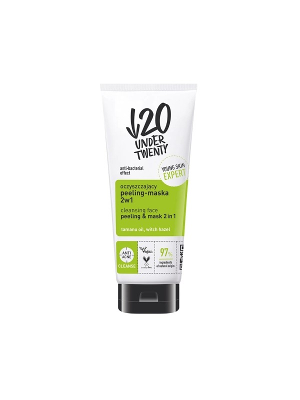 Under Twenty Zuiverend peeling Masker 2in1 100 ml