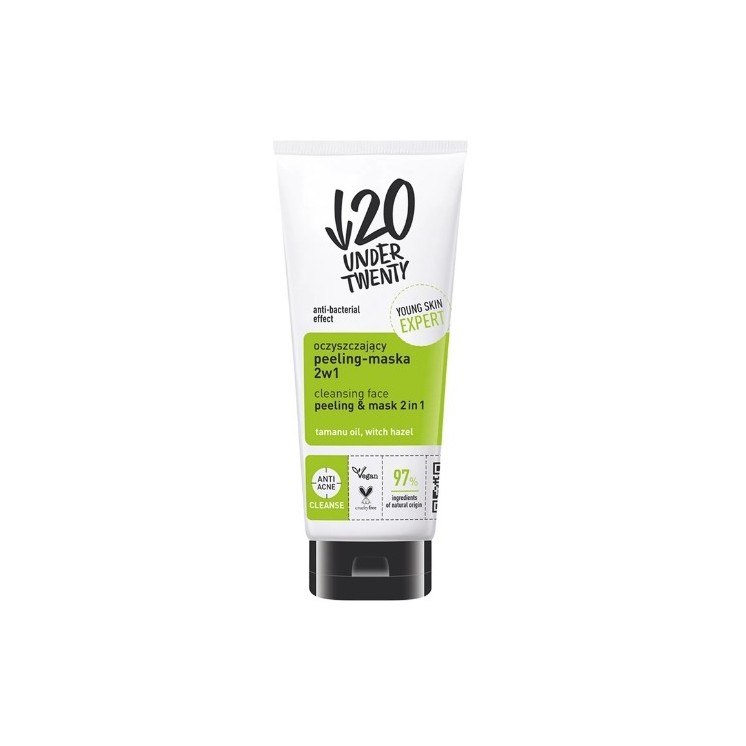 Under Twenty Zuiverend peeling Masker 2in1 100 ml