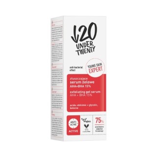 Under Twenty Exfoliating Gel Serum, AHA + BHA 15% 30 ml