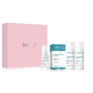 Bandi Microbiome Set Probiotische Gesichtsemulsion 50 ml + Gesichtskonzentrat 30 ml Regenerierende Gesichtscreme 50 ml