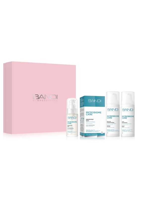 Bandi Microbiome Set Probiotische Gesichtsemulsion 50 ml + Gesichtskonzentrat 30 ml Regenerierende Gesichtscreme 50 ml