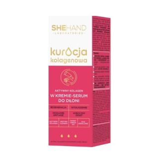 SheHand Kuracja Kolagenowa Aktywny kolagen do dłoni w wygładzającym kremie - serum 75 ml