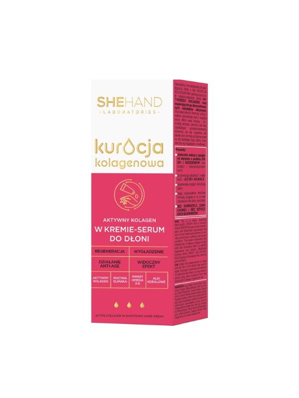 SheHand Collagen Treatment Active collagen for hands in a smoothing cream - serum 75 ml