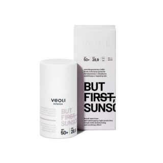 Veoli Botanica But First Sunscreen легкий захисний крем від фотостаріння SPF 50+ 50 мл