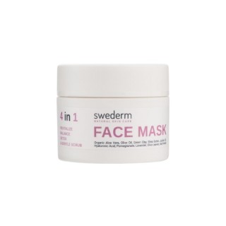 Swederm 4in1 Gesichtsmaske Revitalisierung, Balance, Reinigung und sanftes Peeling 100 ml