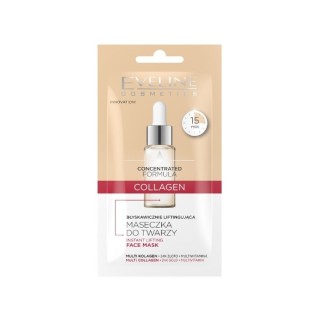 Eveline Concentrated Formula błyskawicznie liftingująca Maseczka do twarzy Collagen 8 ml