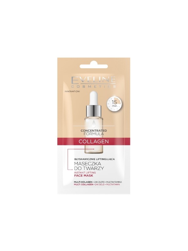 Eveline Concentrated Formula Instant Lifting Collagen Face Mask 8 ml