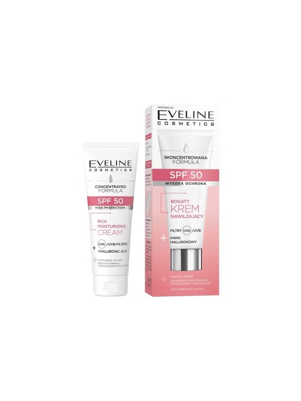 Eveline Concentrated Formula Rich Moisturizing Face Cream SPF50 30 ml