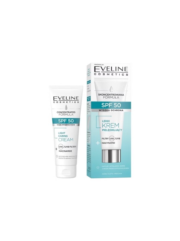 Концентрований легкий крем для обличчя Eveline SPF50 30 мл