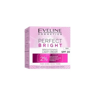 Eveline Perfect Bright освітлюючий, легкий денний крем для обличчя SPF20 50 мл