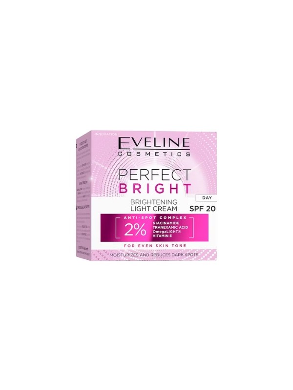 Eveline Perfect Bright Aufhellende, leichte Tagesgesichtscreme SPF20 , 50 ml