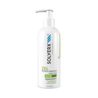 Solverx Acne Skin Żel do mycia twarzy i demakijażu 200 ml