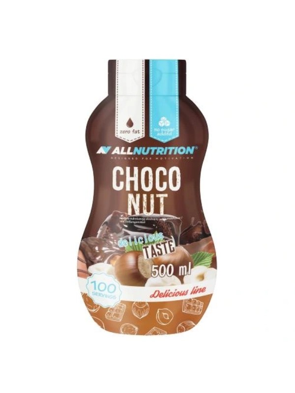 Солодкий шоколадно-горіховий Sos AllNutrition Choco Nut 500 мл