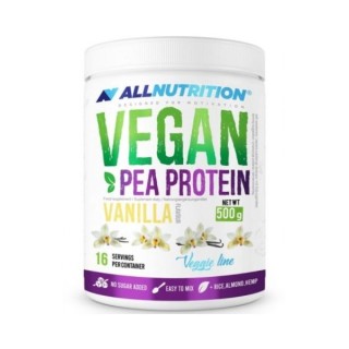 AllNutrition Vegan Pea Protein Vanilla Odżywka oparta na koncentracie białego grochu Wanilia 500 g