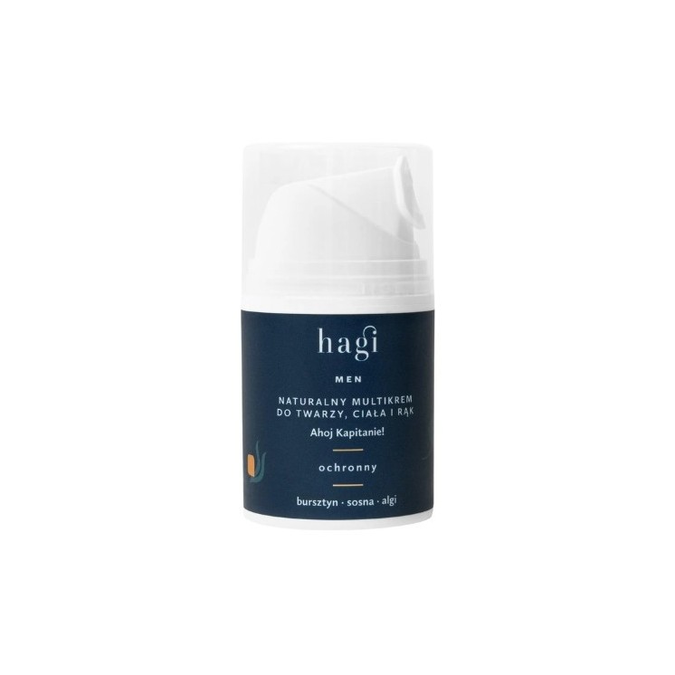 Hagi Men natuurlijke beschermende multicrème voor gezicht, lichaam en handen Ahoy Captain! 50 ml